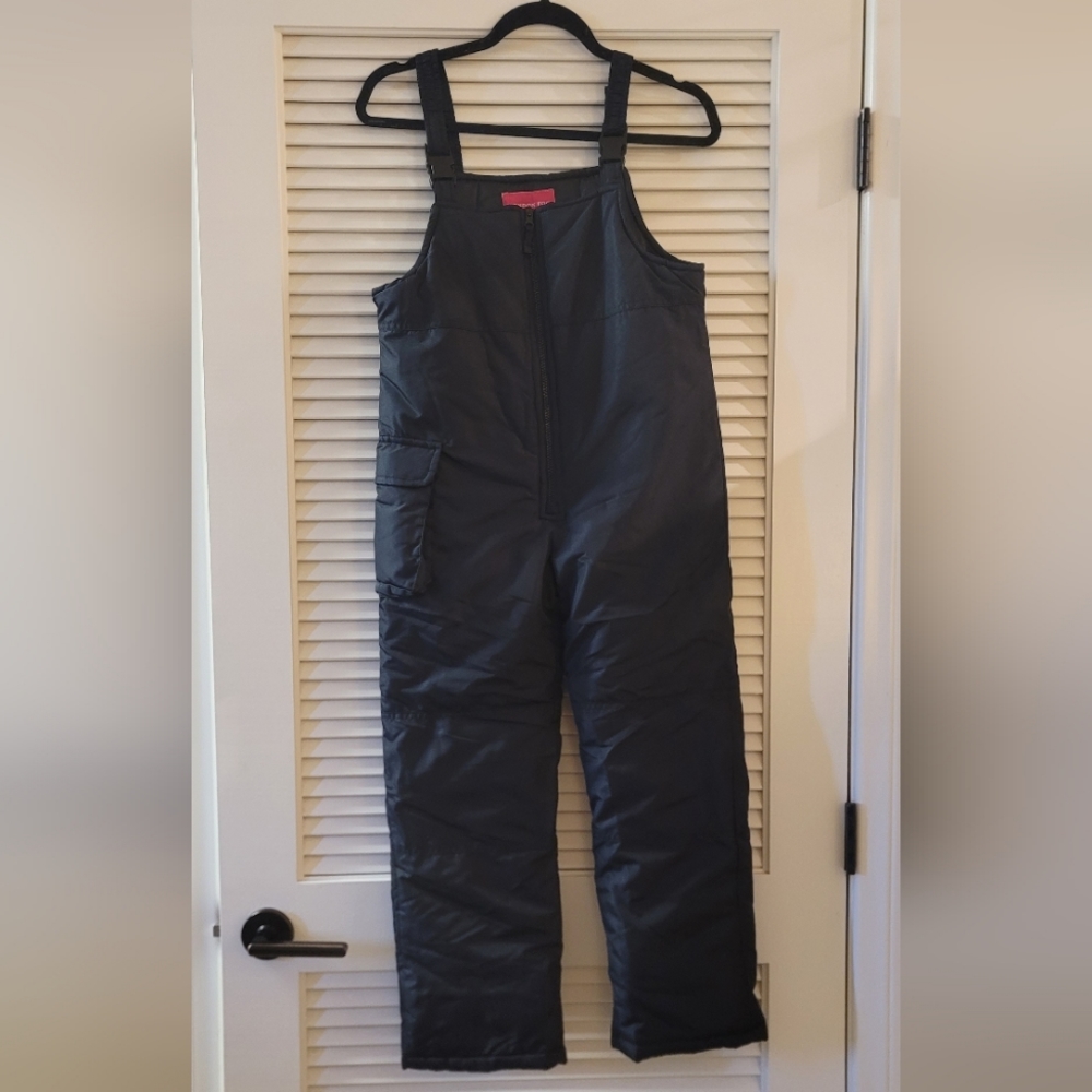 London Fog- Kid's Winter Snow Overall Pants With Adjustable Straps & Pockets